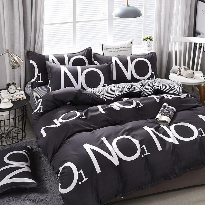 Pillowcase Bed Cover Set Sets Bedding Bedsheet Quilt Duvet Pi-Mart