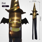Halloween decorative hair dryer flag pendant ghost festival atmosphere luminous ghost hair dryer outdoor tree hanging supplies hanging ghost - SJB-DIAMOND ELITES