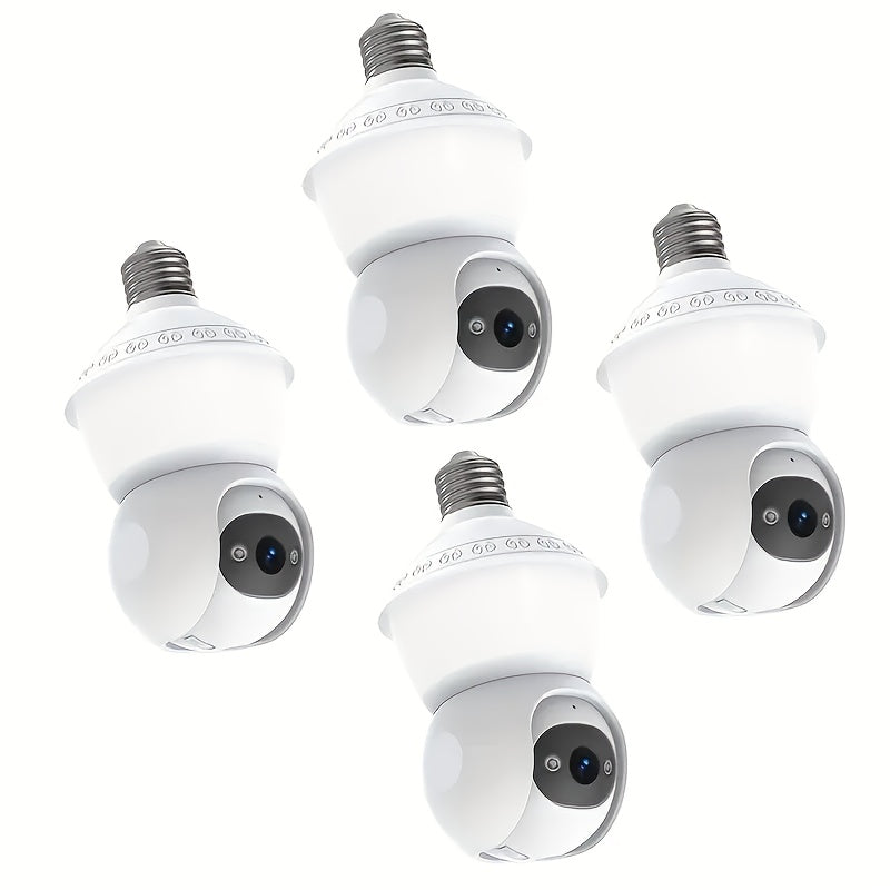 4MP Light Bulb Security Camera | 5G2.4G HD Camera | Wireless | 360-degree Night Vision, AI Body Detection, Two-way Calls, Continuous Recording