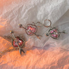 Cupid Heart Necklace and Earrings Pi-Mart