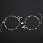 2Pcs Heart Magnet Bracelet for Lovers Pi-Mart