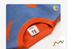 Mibi Children's Sweater Spring Hedging Pure Cotton Knit Thin Girl Top Trend