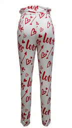 Ladies' Printed Waist Slimming And High Waisted Fashionable Pants - SJB-DIAMOND ELITES