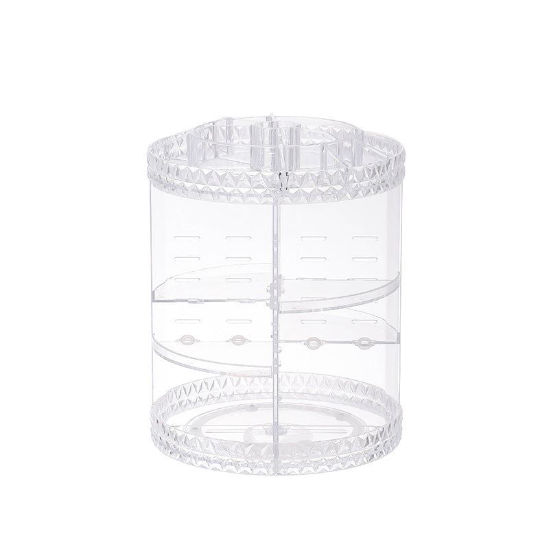 Diamond Pattern Cosmetic Storage Box 360 Rotating Storage Box Pi-Mart
