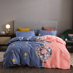 Thickened Brushed Four-piece Winter Bed Sheet And Duvet Cover Three-piece Bedding Set