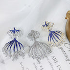Fashion Smart Sea Jellyfish Tassel Earrings Pi-Mart