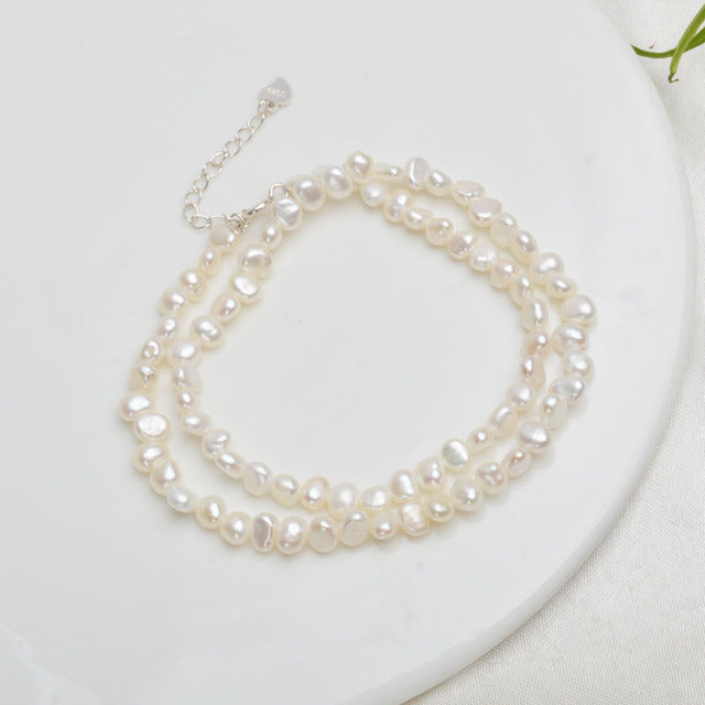 Natural Freshwater Pearl Necklace Pi-Mart