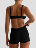 Seamless Bra and High Waist Shorts Active Set THRIXINE