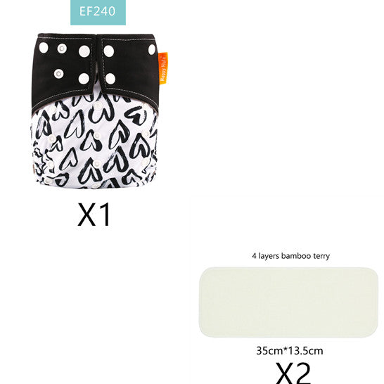 Bamboo charcoal deodorant cloth diapers