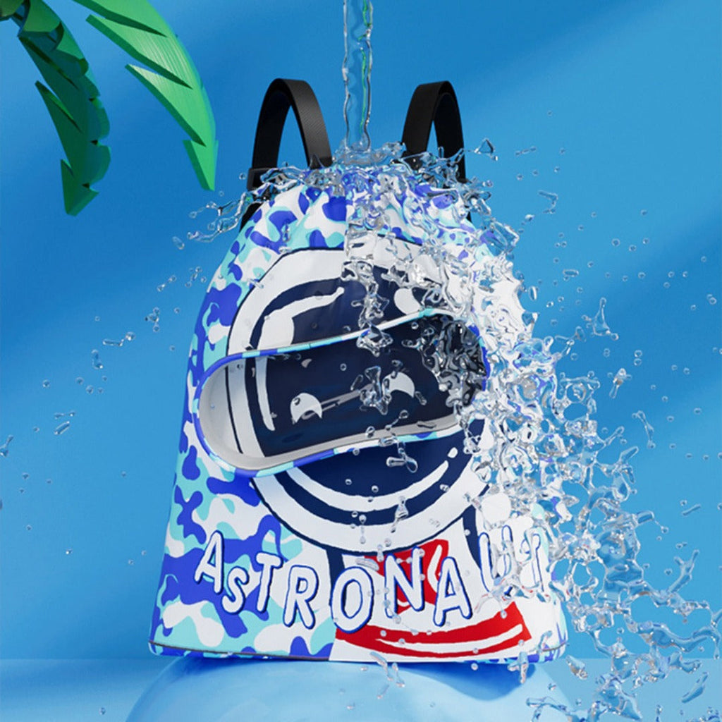 Children's swimming bag, wet and dry separation toilet bag, large-capacity swimming storage bag, beach storage bundle backpack. - SJB-DIAMOND ELITES
