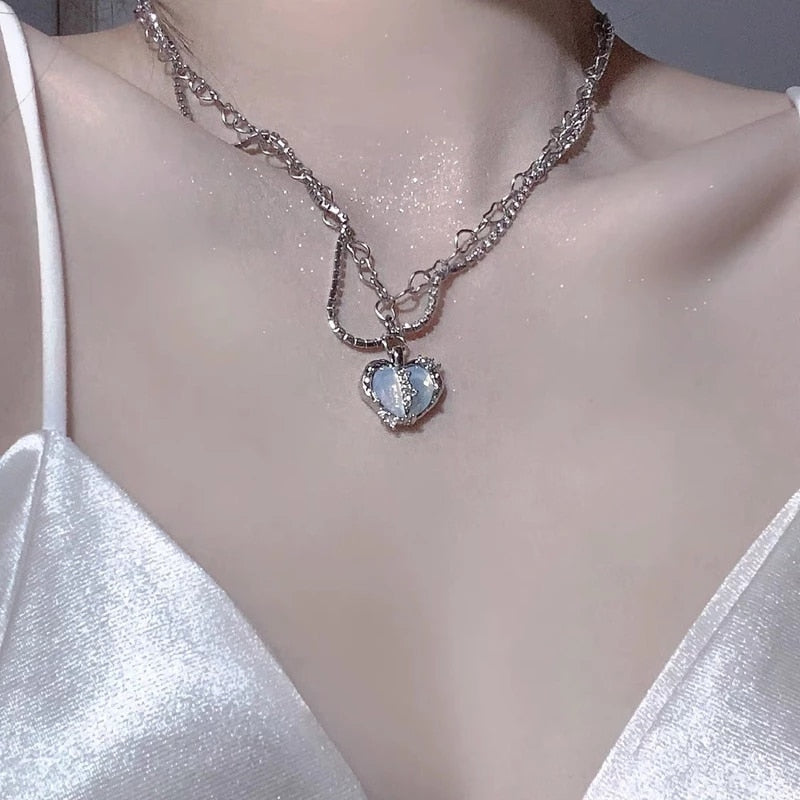 Aesthetic Heart Necklace - SJB-DIAMOND ELITES