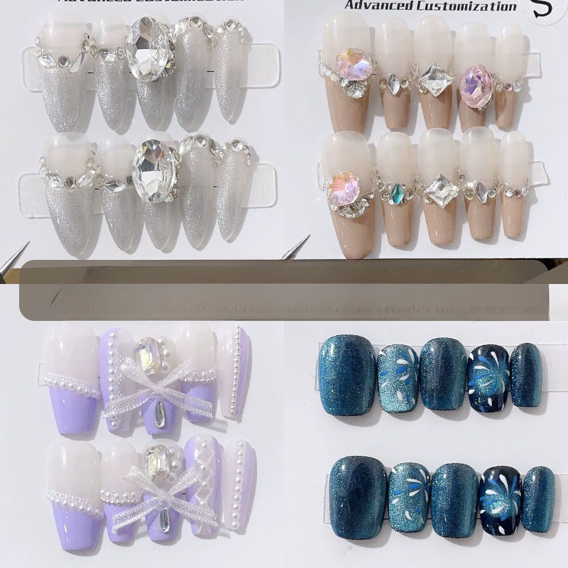 0967- Handmade press on nails fake nails removable