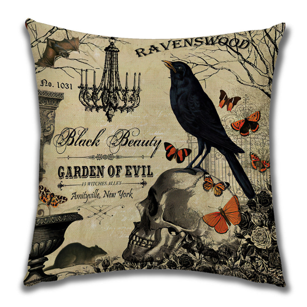 Cartoon Pumpkin Castle Sofa Cushion Cushion Pillowcase Pi-Mart