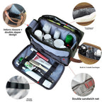 Large Capacity Men's Canvas Wash Bag – Durable Razor Storage & Cosmetic Bag with Ample Space for Travel Essentials - SJB-DIAMOND ELITES