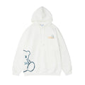 Bear Print Hooded Sweatshirt Men Pi-Mart