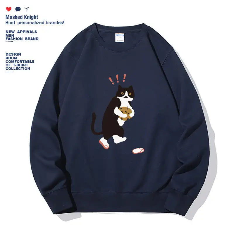 Women's Fashionable Solid Color Printed Long Sleeved Sweatshirt - SJB-DIAMOND ELITES