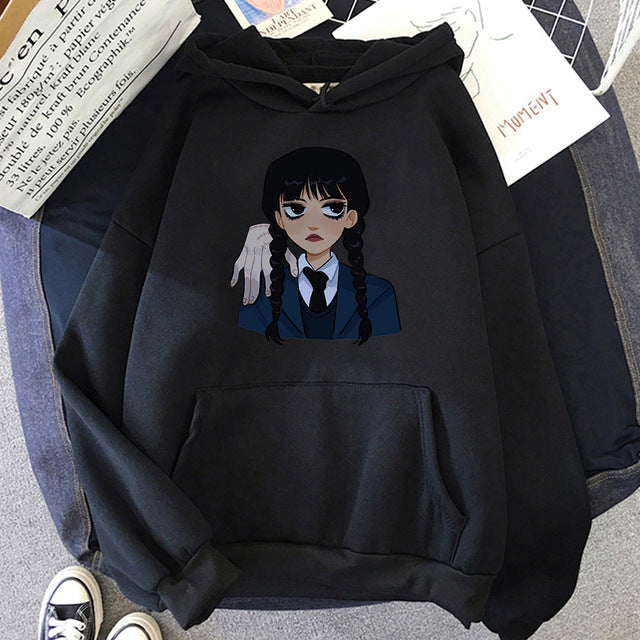 Neo-Gothic Printed Hoodie