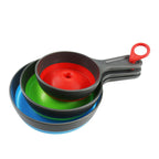 Kitchen Gadget Wide Mouth Narrow Mouth Folding Plastic Funnel Three-piece Suit Pi-Mart