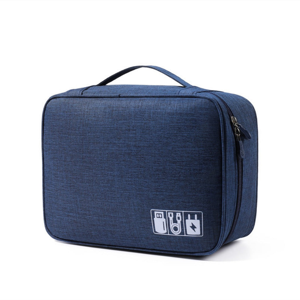Data cable storage bag, large-capacity grid charger storage bag, mobile hard disk, earphone bag, travel portable waterproof digital bag. - SJB-DIAMOND ELITES