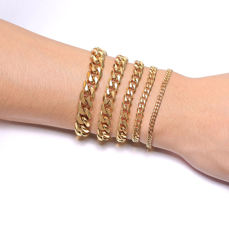 Vnox Men's Chunky Curb Chain Bracelet Pi-Mart