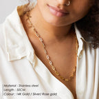 Paperclip Stainless Steel Necklace Pi-Mart