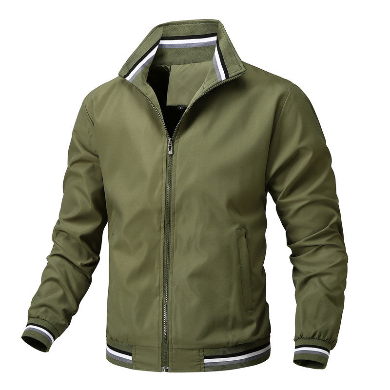 Sports Solid Color Jacket Men's Pi-Mart