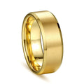 8mm Glossy Simple Stainless Steel Ring Men Pi-Mart