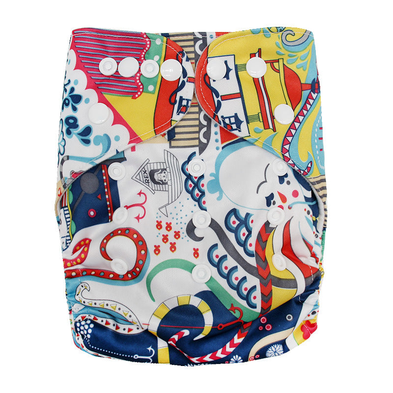 Washable Cloth Diapers Baby Waterproof Adjustable breathable Pi-Mart