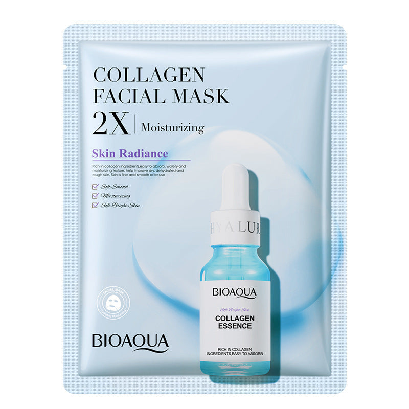 Collagen Face Mask Moisturizing Firming Face Sheet Mask Hyaluronic Acid Facial Masks Beauty Skin Care Gel Skin Care Lootquake LLC