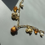Squirrel Enamel Glazed Pinecone Orange Bracelet Pi-Mart