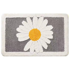 Home Bathroom Small Flower Anti-skid Foot Pad Absorbent Floor Mat Pi-Mart