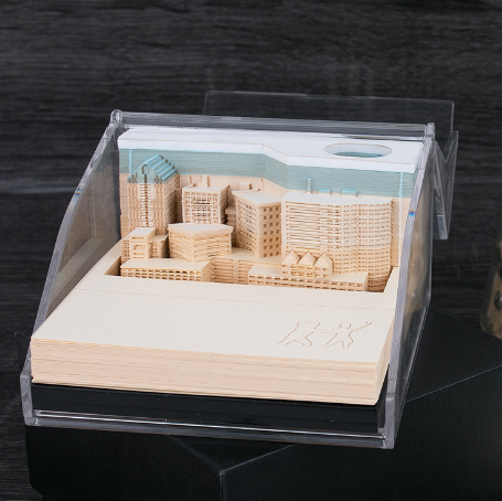 Tree House Paper Carving Notepad Creative Weekly Calendar Earth Calendar