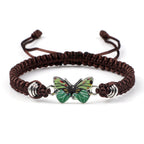 Couple Butterfly Buckle Braided Bracelet Pi-Mart