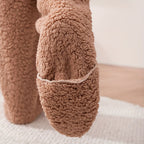 Fuzzy Thigh High Stockings, Warm Over-the-Knee Socks for Women, Solid Color Lootquake LLC