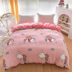 Double-sided Warm Coral Fleece Duvet Cover Pi-Mart