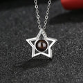 S925 Silver Five-pointed Star Diamond Simple Clavicle Necklace