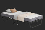 Folding Bed With Mattress  Foam Mattress All Steel Pipe Frame Pi-Mart