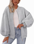 Zip Sweatshirt Jacket Casual Long Sleeve Pilot Coat Pi-Mart