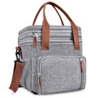 Fresh-keeping And Cold-keeping Double Layer Lunch Bag Stylish And Portable Outdoor