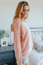 Women Cute Pink White Tie Dye Hoodie - SJB-DIAMOND ELITES