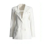 Fashion Slim Fit Patchwork Suit Jacket For Women | Femstylo