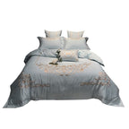 Bed Sheet Duvet Cover Simple Embroidery Four-piece Pure Cotton Pi-Mart