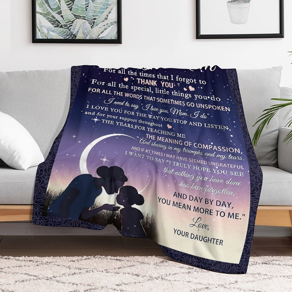 Cozy Blanket Gift - Soft, Funny, and Heartwarming Birthday Present for Mom, Daughter's Thoughtful Mother's Day, Christmas, and Birthday Gift Idea for Mothers Lootquake LLC