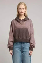 Basic Bae Kangaroo Pocket Long Sleeve Cropped Hoodie
