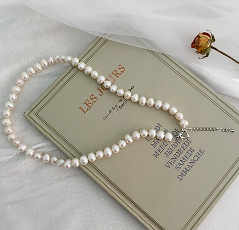 Big Edison Natural Freshwater Pearl Necklace Pi-Mart