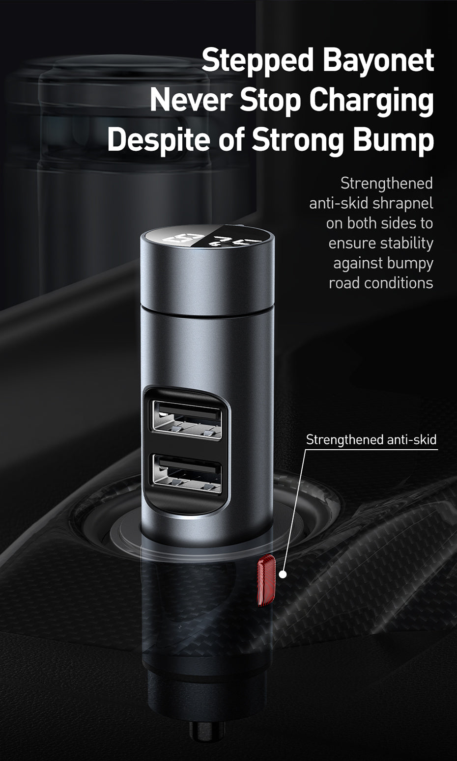 Baseus Automotive FM Transmitter - SJB-DIAMOND ELITES