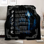 1pc, Pastor Appreciation Gifts For Men, Throw Blanket, Thank You Presents For Christmas, Pastor Appreciation Day, Birthday, Father's Day Cross Lootquake LLC