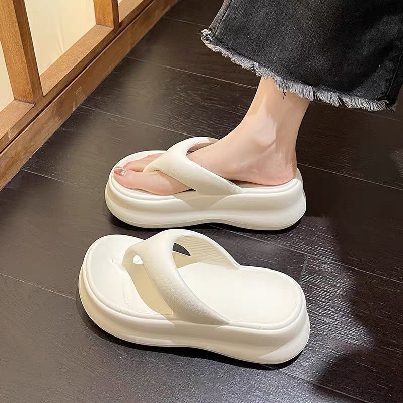 Non-slip Height-increasing Thick-soled Eva Flip-flops Women's Slippers Pi-Mart
