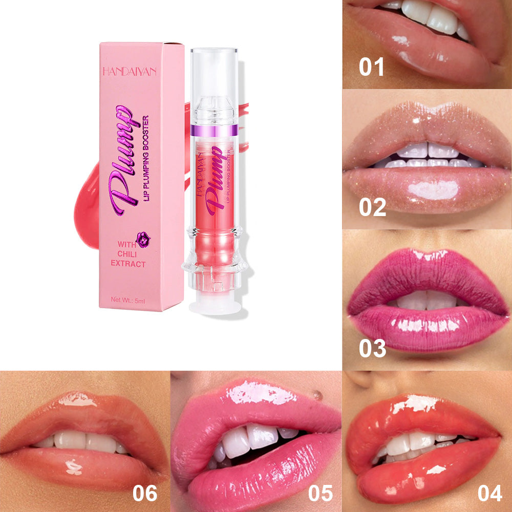 New Tube Lip Rich Lip Color Slightly Spicy Lip Honey Lip Glass Mirror Face Lip Mirror Liquid Lipstick Pi-Mart