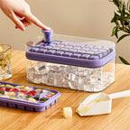 One-button Press Type Ice Mold Box Plastics Ice Cube Maker Ice Tray Mold With Storage Box With Lid Bar Kitchen Accessories Pi-Mart